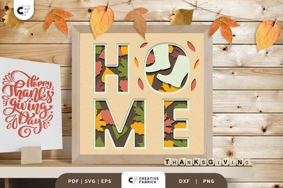 Autumn Boots HOME Layered Paper Cut