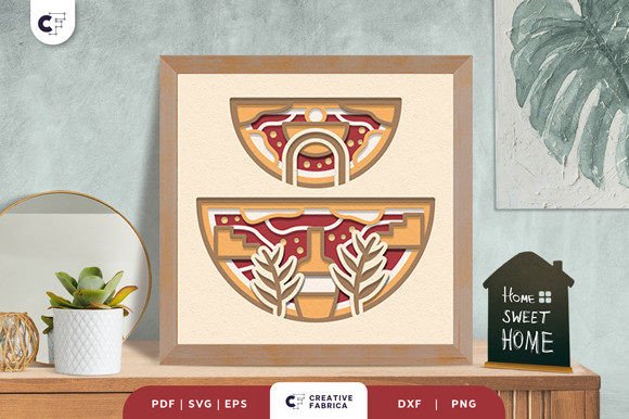 Bohemian Abstract Shape Shadow Box SVG: A Practical Guide to 3D Paper Art Integration