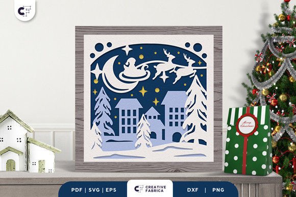 Crafting a Christmas Reindeer Sleigh 3D Paper Cut