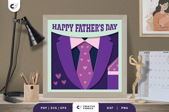 Crafting a Memorable Gift with the Happy Father's Day 3D Light Box SVG