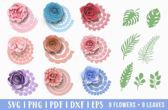 Crafting Dimensional Art with the 3D Rolled Paper Flower DIY Bundle SVG