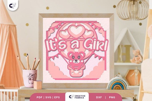 Creating Depth and Whimsy: A Guide to the Baby Bear Hot Air Balloon 3D Shadow Box