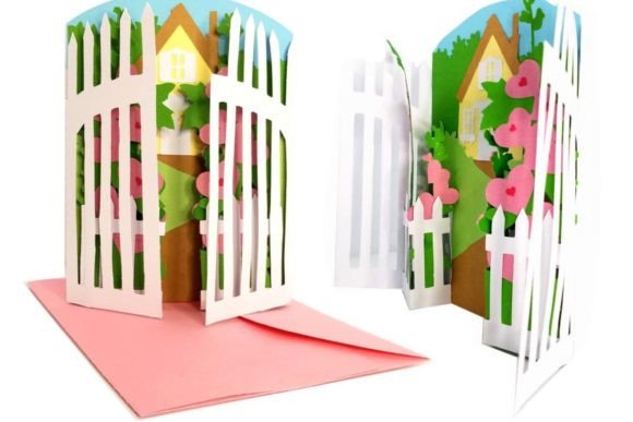 Designing the Garden Gate Pop Up 3D Card