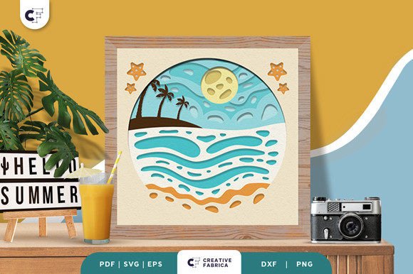 Elevating Spatial Design: The Strategic Value of the Beach View 3D Layered Paper Cut