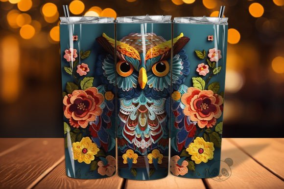 Elevating Sublimation Craftsmanship with the Owl 3D Embroidered Tumbler Wrap 19