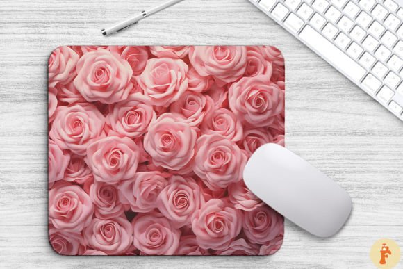 Evaluating the 3D Pastel Pink Roses Mouse Pad Design for Professional Sublimation