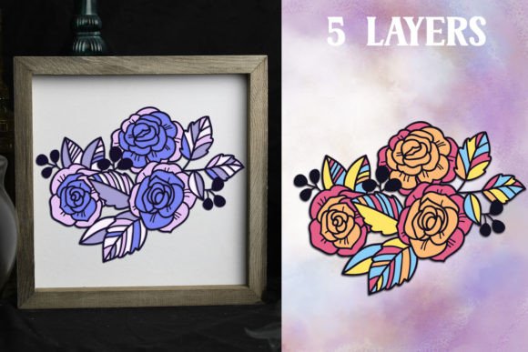 Evaluating the Layered Rose Bouquet 5 SVG Layers for Multi-Material Crafting Projects