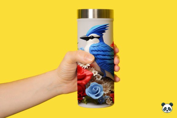 Evaluating the Patriotic 3D Blue Jay Tumbler Wrap PNG 2 for Sublimation Projects