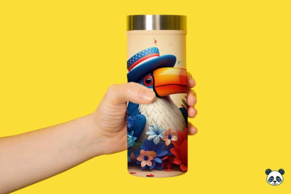 Evaluating the Patriotic 3D Toucan Tumbler Wrap PNG 4 for Sublimation Projects