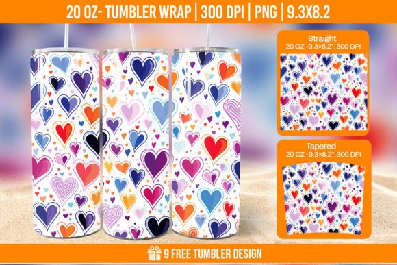 Integrating the Rainbow Heart Shaped Tumbler Wrap Design into Your Creative Workflow