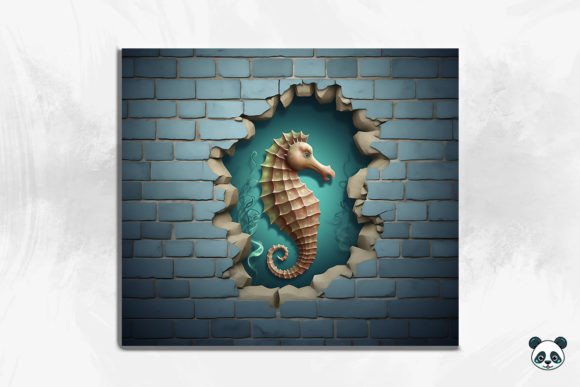 Seahorse from Cracked Hole 3D Tumbler Design Guide