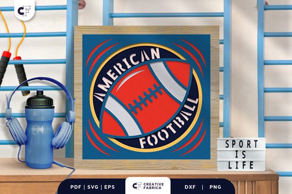 Touchdown 3D Paper Cut Shadow Box Guide
